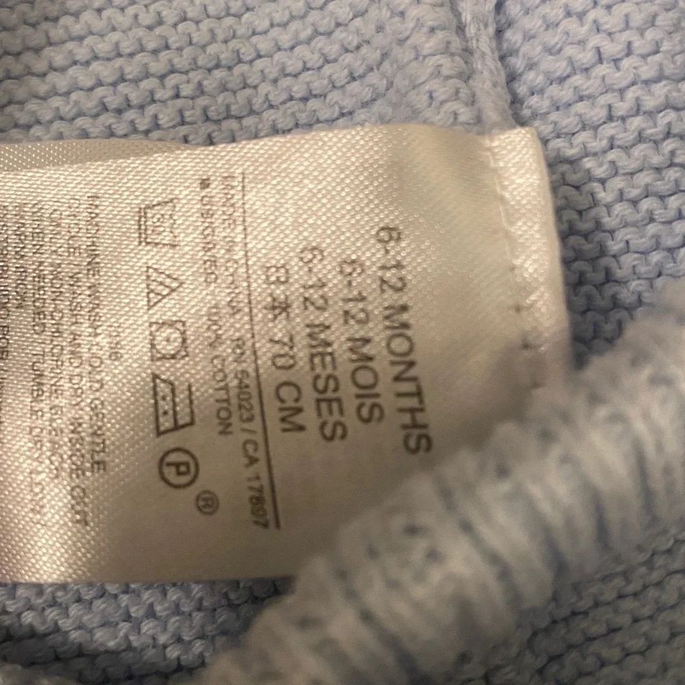 GAP Light Blue Knit Baby Pants